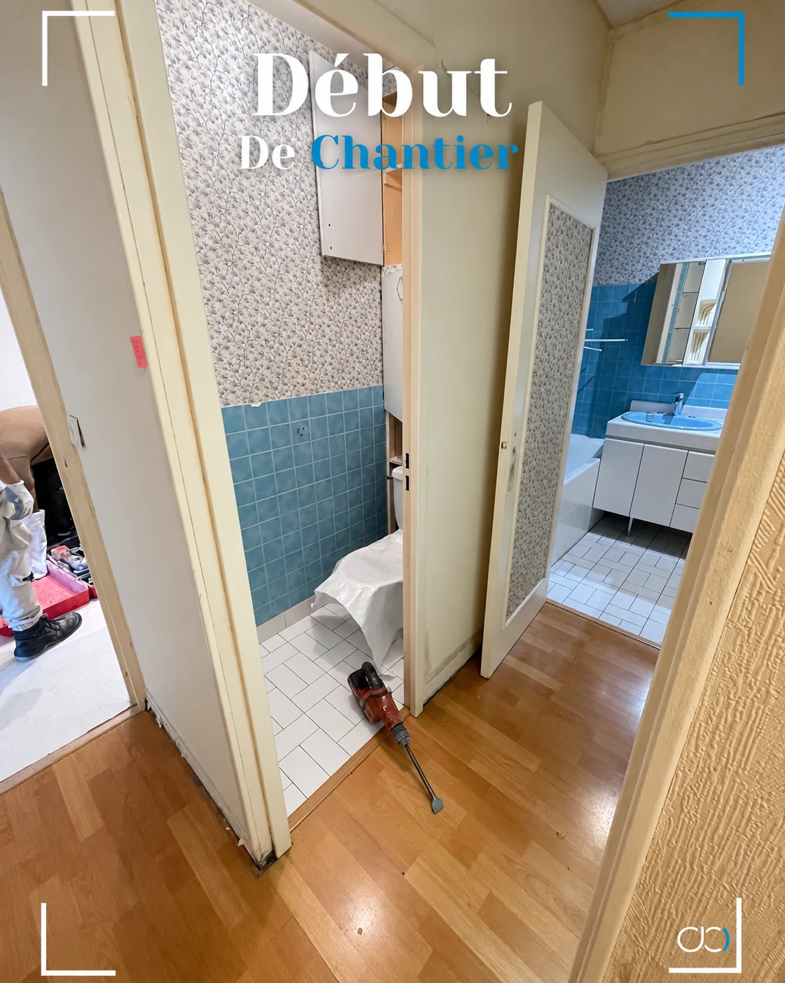 Zellige, Bois & Terrazzo — Début du chantier — sanitaires